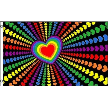 RAINBOW SMILEY FACE FLAG 5' x 3' Festival Party Gay Pride Peace LGBT Flags RAINBOW SMILEY FACE FLAG 5' x 3' Festival Party Gay Pride Peace LGBT Flags